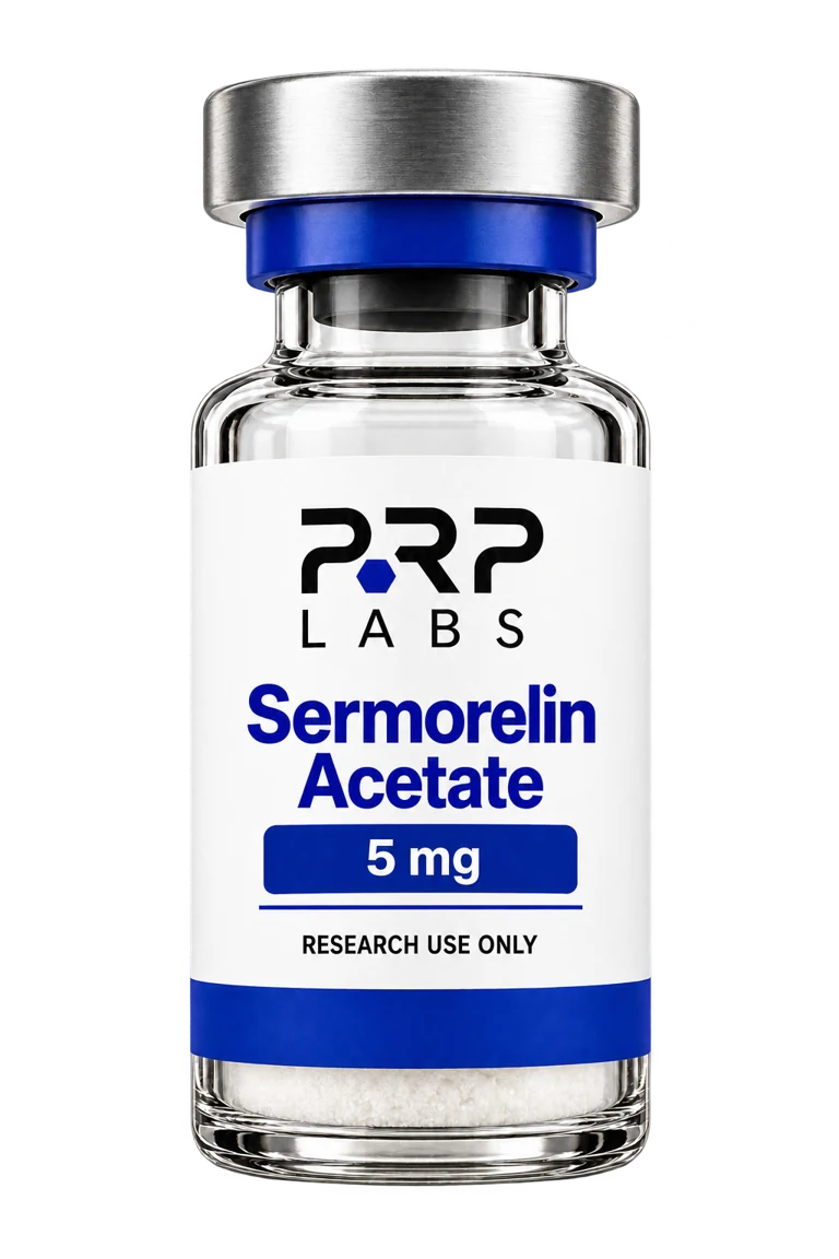 PRP Labs Sermorelin Acetate 5 mg research vial